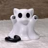 Halloween Ghost Decoration Cute Spooky Ghost Figurines Funny Ghost Ornaments Resin Indoor Home Decor for Shelf Tabletop