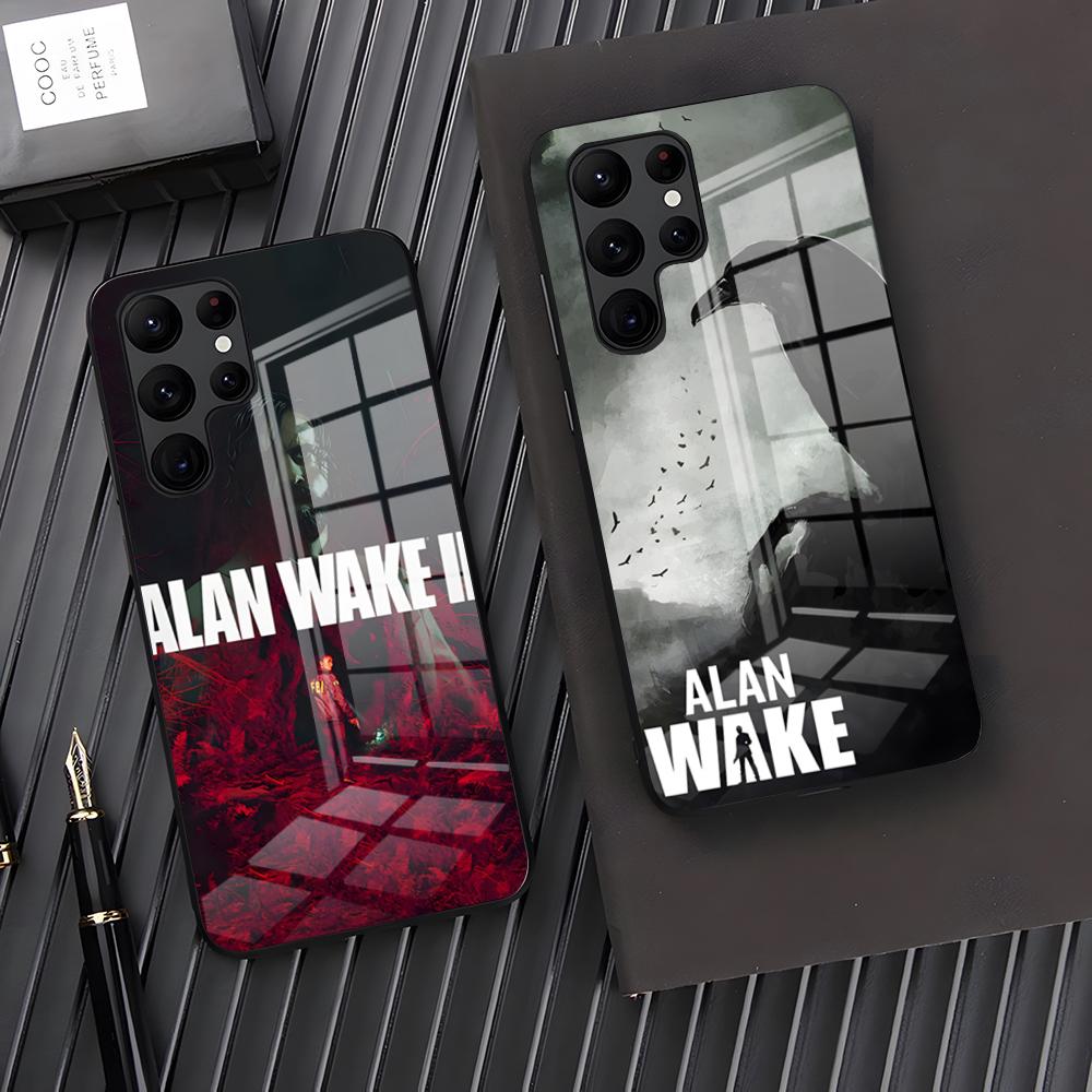 Чехол для телефона игры A-Alan Wake 2 для Samsung S26 S25 Plus S20 S20 Plus S22 Ultra S23 FE S21 Plus S21 Ultra Стеклянная крышка