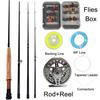 Fishing Rod and Reel Combos for Fly Fishing Lightweight Rod Fly Reel Line Lure Fishing Accessories