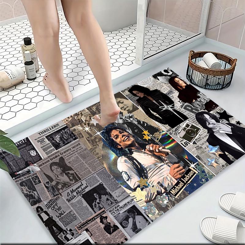 Music Legend Collage Carpet Rug Soft Washable Antislip Home Living Room Sofa Mats Personalized Christmas Rug