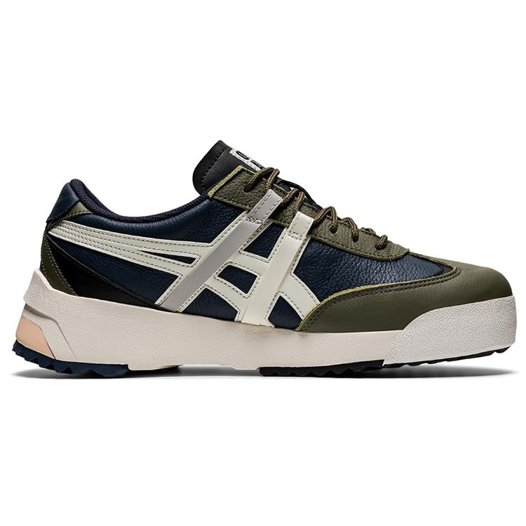 ONITSUKA TIGER Delegation EX Ретро Повседневные Легкие Дышащие Низкие Кроссовки Унисекс Кроссовки Белый Синий Зеленый 1183A559-401