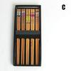 Gift Family Household Japanese Style Kitchen Bamboo Chopsticks Sushi Utensils Tableware Dinnerware