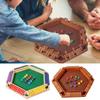 Shut The Box 6-sided Wood Tabletop Toy Board Entertainment Game for Outdoor Party Gathering School Travel Teens Adults Kids