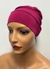 Celestyna Fuchsia Cap Simple Sports Turban Even After Chemotherapy