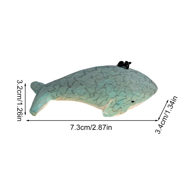 1 шт. Деревянный брелок для ключей в виде кита, резной женский кулон, брелок для ключей, милый подарок на день рождения, животное ручной работы