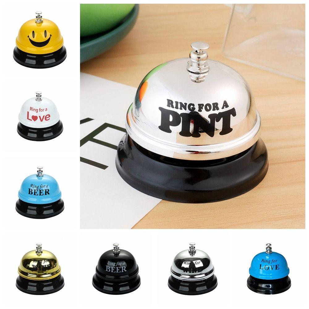 Stable Base Restaurant Timer Zinc Zinc Alloy Craft Metal Service Bell Practical Desk Call Bell Beer