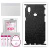 apgo Protective Skin Sticker for the Back+sides Compatible with Samsung Galaxy A10s, Full Wrap Film, Foil, Vinyl - Pattern Black Honeycomb
