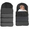 Universal Ride Chair Sack Winter Two-Way Zipper Cotton Cushion For Stroller Windproof Waterproof Case For Most Baby Strollers