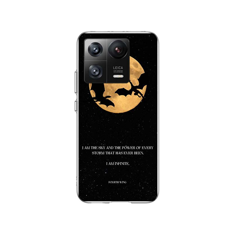 F-Fourth W-Wing Dragon Phone Case For Xiaomi 14 F7 Ultra Mi 15 Poco X7 X6 X5 Pro M6 M5 M5S F6 F5 F4 GT F3 Cover Coque TPU Soft C