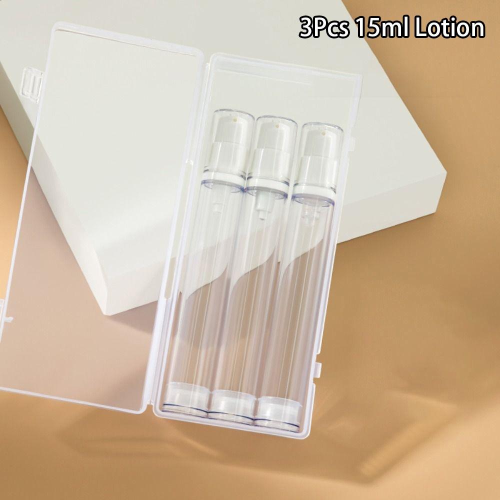 3/4Pcs 5-15ML Lotion Sprayer Bottle Empty Cosmetic Container Durable Travel Refillable Bottle