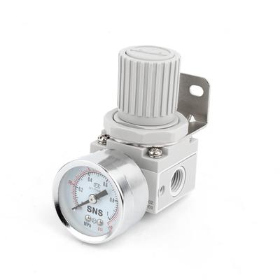 SNS SAR2000-02 Регулятор давления воздуха 1/4" PT Внутренняя резьба, Регулируемый 0.05-0.85 МПа, Кронштейн, Манометр