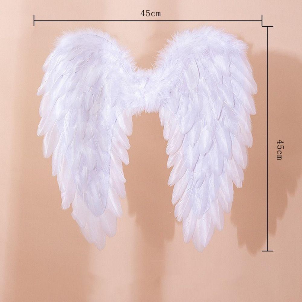 Black Cosplay Little Wings White Angel Wings Creative Feather Wings  Adult