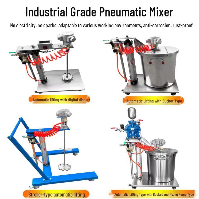 Industrial Automatic Lifting Pneumatic Mixer