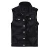 Men's New Fashion Denim Vest Casual Cowboy Jacket In Shoulder Blouse