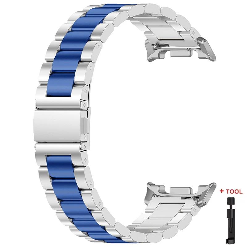 Ремешок из нержавеющей стали для Samsung Galaxy Watch 8/Classic 8 40 мм 44 мм Ремешок для Watch Ultra 2 Ремешок для Galaxy Watch 7 Ultra