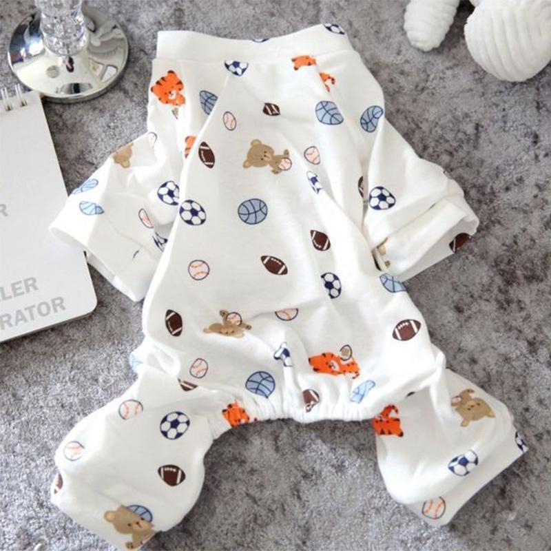 Милый комбинезон для собак, пижама для маленьких собак, ши-тцу, йоркширский терьер, комбинезон, одежда для щенков и кошек, одежда для пижамы chien