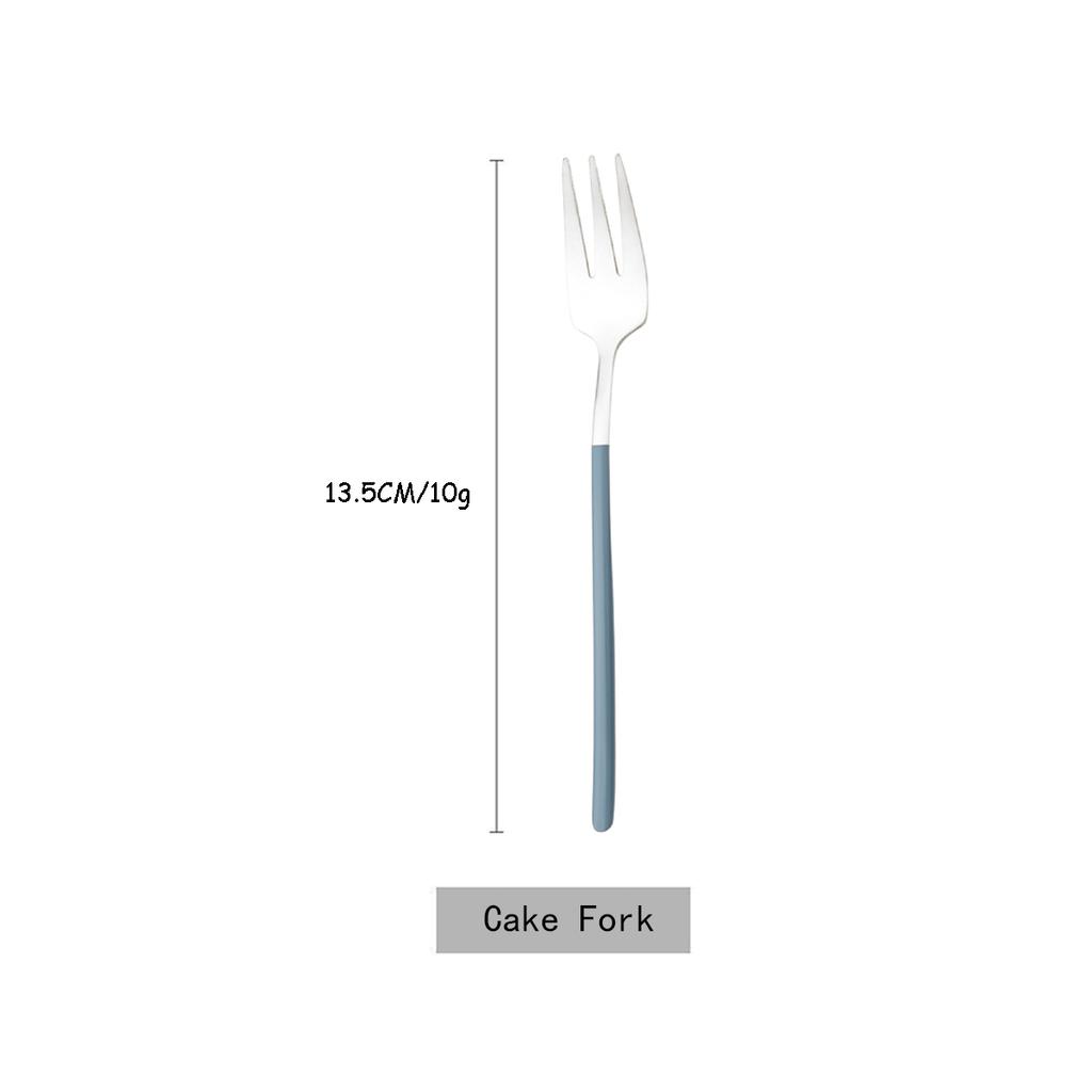 Горячая 1 шт. красочная маленькая вилка из нержавеющей стали 304, вилка для торта, вилка для чая, закусок, столовые приборы, столовые приборы, десертная вилка для фруктов, столовое серебро