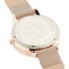 Fieldwork Women's Analog Copage Watch, Waterproof, Floral Print, Pink Gold, Leather Strap, Gray, ST276-3