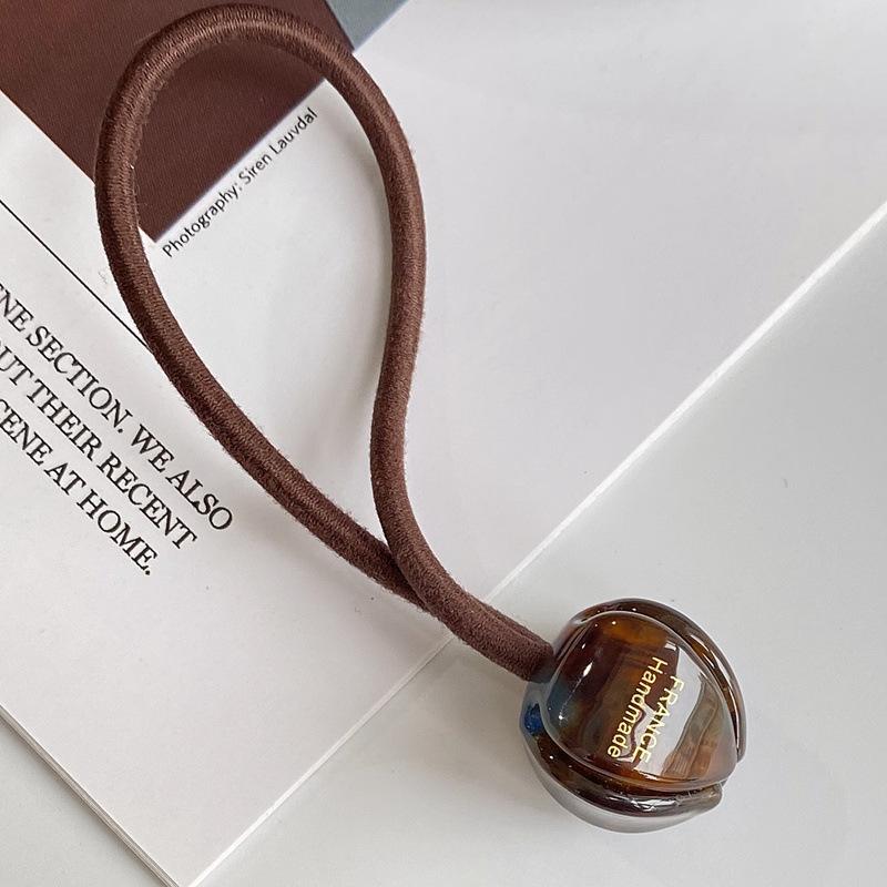 Модная акриловая веревка для волос с цветком тюльпана для женщин, простая эластичная ацетатная веревка для волос с высоким хвостом, аксессуары для волос