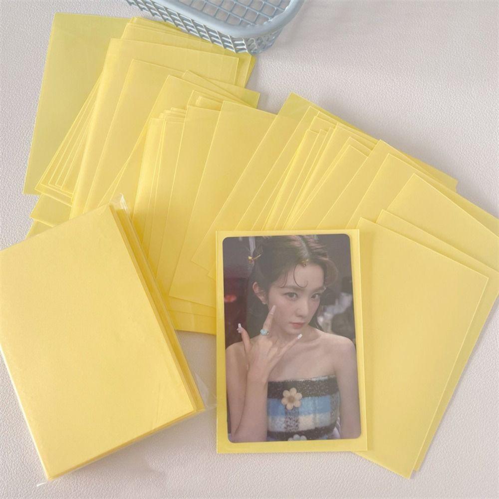 10pcs/set Two-layer Photo Cards Bag DIY Photo Card Film Idol Photo Protective Cover Idol Photo