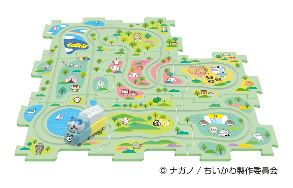 Masudaya Corporation Panel World Chiikawa Бегущий Хачивар Игрушка для детей от 3 лет, Б/У, 480-1715