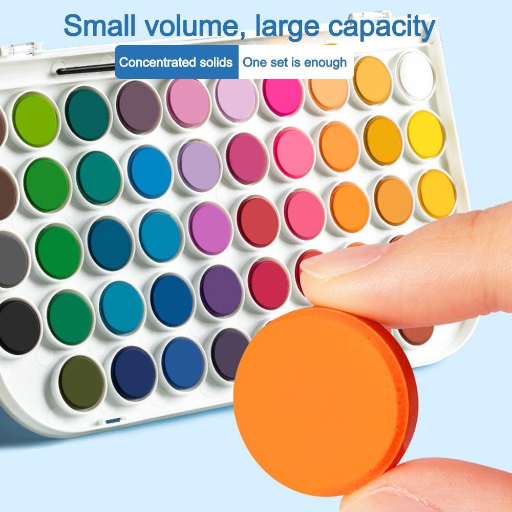 12/16/28/36/48 цветов с водяной кистью-ручкой, набор акварельных красок для рисования, принадлежности для рисования