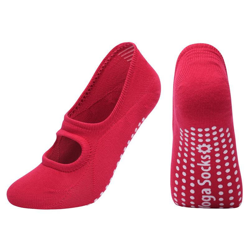 Силиконовые противоскользящие носки с открытой спиной для йоги европейского стандарта 35-42, женские профессиональные носки для пилатеса, домашние танцы, балет, тренажерный зал, фитнес, спортивные носки