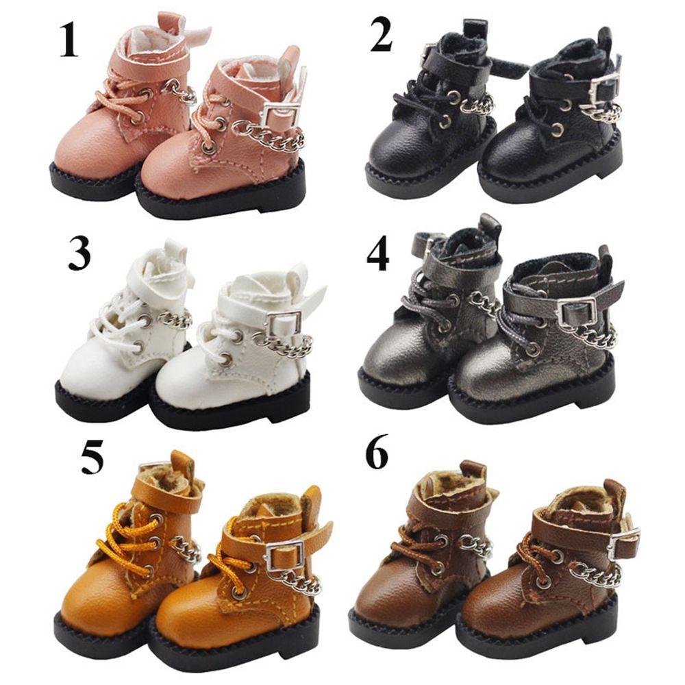 obitsu11GSCbody9OB11 for 1/11 OB11 Handmade Doll Boots Cowhide Dolls Shoes New Casual Leather Shoes