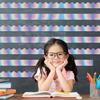 Gueevin 90 Pcs Iridescent Bulletin Board Borders Classroom Decor Iridescent Straight Rolled Border Trim Bulletin Borders for Teacher Students
