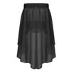Baby Girls High-Low Elastic Waistband Chiffon Skirt for Ballet Jazz Dance Studio Practice Performance
