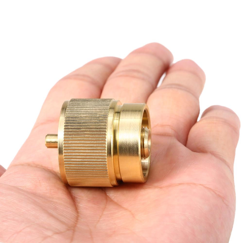 Propane Fuel Tank Adapter Lindal Valve Output Camping Stove Tank Convert  Gas Tank Adapter 1 LB Cylinder Input