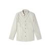 Outdoor Casual Loose Breathable Solid Color Long Sleeve Shirt Men Shirts White A2E12-BH7
