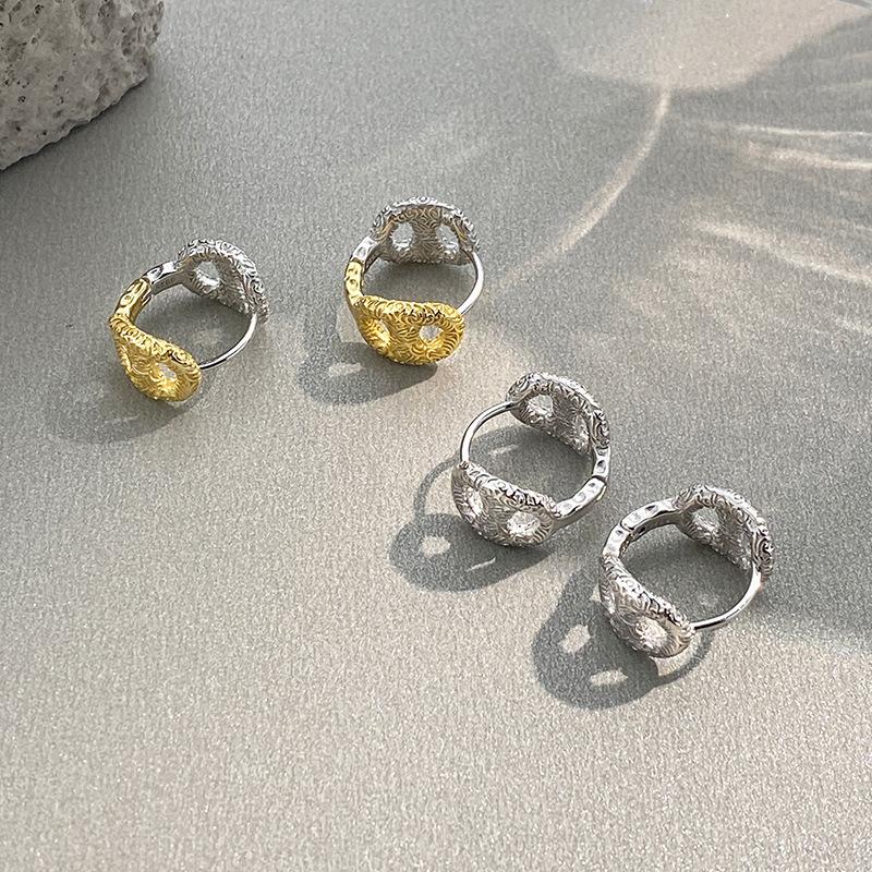 Серьги-вкладыши Tangcao Pattern Pig Nose Contrast Color, тяжелая промышленная текстура, модные серьги для женщин, универсальные