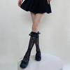 Mesh Fishnet Lace Socks Women Y2k Girls Vintage Lacework Ruffle Socks JK Lolita Sweet Girls Kawaii Bowknot Cute Socks Stockings