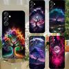 Чехол для телефона «Древо жизни» Космический Чехол для телефона Для Samsung S25,S24,S21,S22,S23,S30,Ultra,S20,Plus,Fe,Lite,Note,10,9,5G Черный Чехол