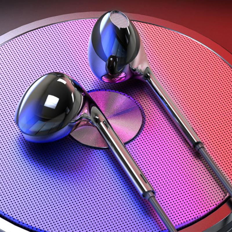 Type-c Наушники-вкладыши для мобильных устройств с проводным управлением, басовые стерео музыкальные наушники, спортивные наушники с микрофоном