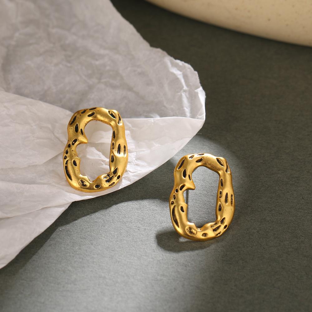 Простые и креативные ретро-круглые C-образные геометрические серьги, женские индивидуальные геометрические серьги для девочек