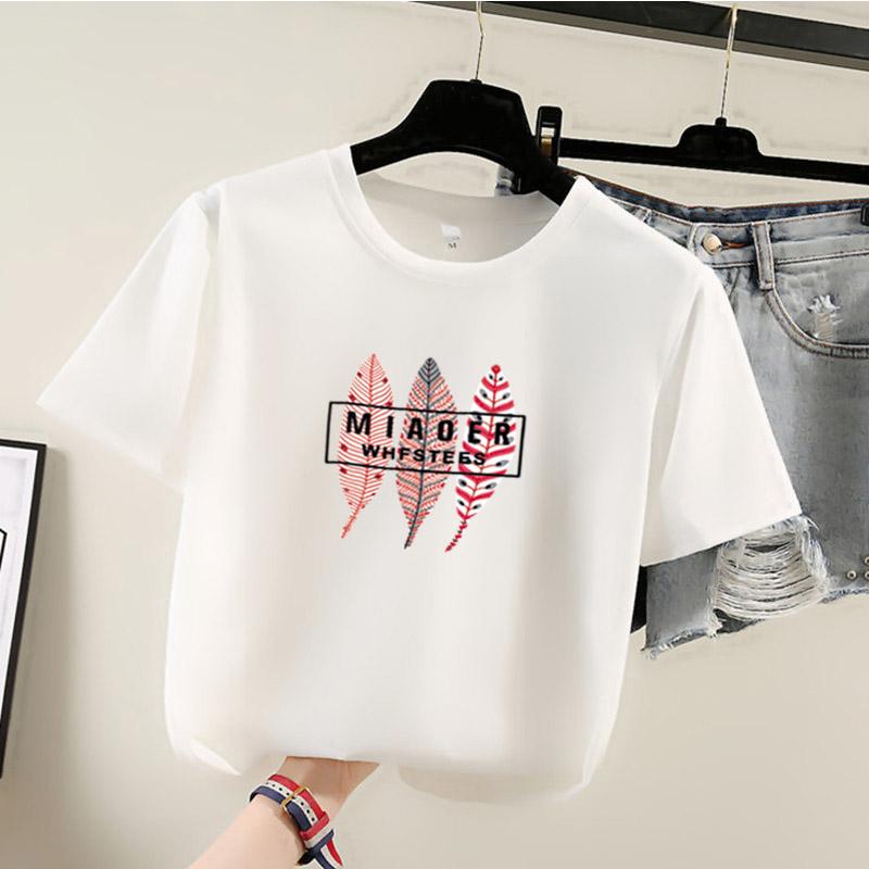 Summer Casual Loose Student T Shirt Women's Harajuku Letter Print Short Sleeve T-shirts Women Y2k Tops