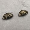 1PC Hardware Antique Brass Shell Knob Cabinet Pulls Cupboard Door Handle Home Decor Desk Drawer