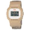 X Li Ning Outdoor Adventure Совместная работа Серия 5600 Водонепроницаемые 200 м Модный стиль Кварцевый механизм Тканевый ремешок Часы DW-5600LICH25-5PF