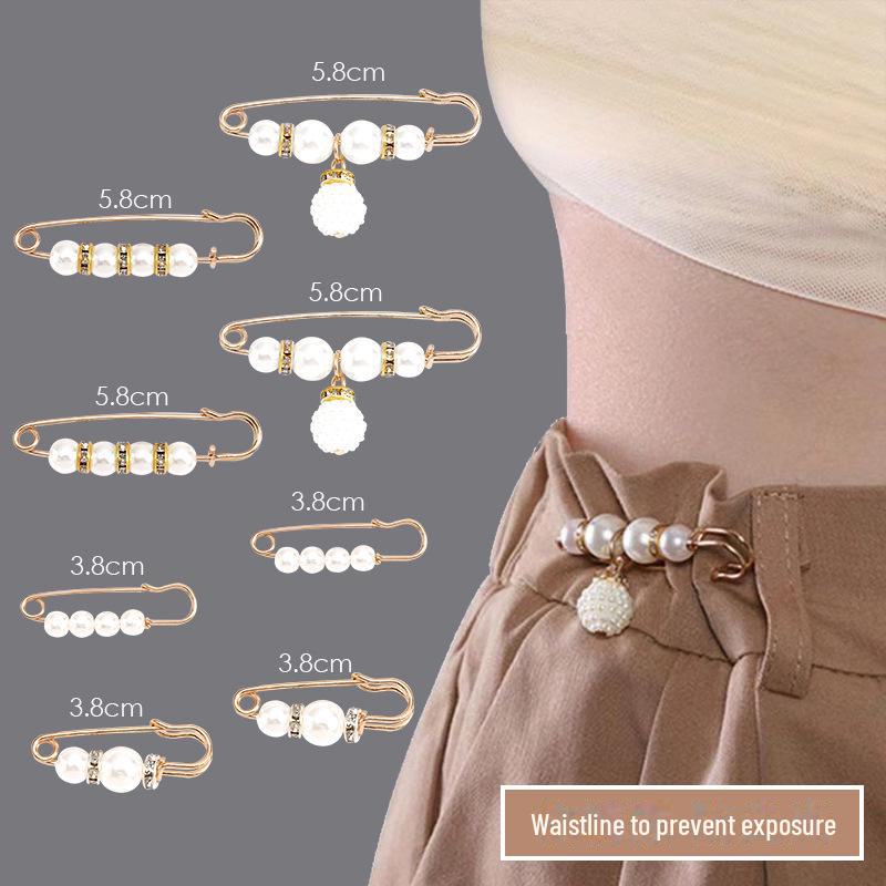 Аксессуар для талии: Регулируемая брошь для женских брюк, предотвращающая обнажение