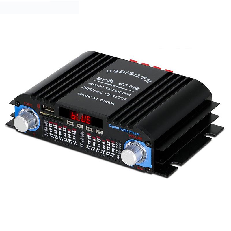 BT-998 Four-Channel Bluetooth 12V Car/Home Power Amplifier