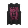 AZ Original Trendy High Street Washed Old жилет для мужчин и женщин большого размера с круглым вырезом без рукавов парный наряд