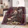 Death Note Prime Print Flannel Blanket, Cartoon Design for Sofa and Bed, Cozy Home Decor, Travel Outdoor Throw_LIAN