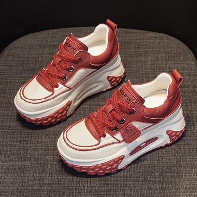 Женские модные папины кроссовки: Легкая, толстой подошвой, увеличивающая рост повседневная спортивная обувь на осень 2024 г.