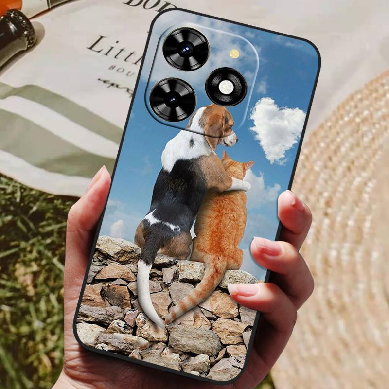 Для Infinix Hot 40 Чехол Hot40 Pro Роскошный Телефон Силиконовая Задняя Крышка Для Infinix Hot 40 Pro / hot 40i Чехлы Защитный Чехол Capas