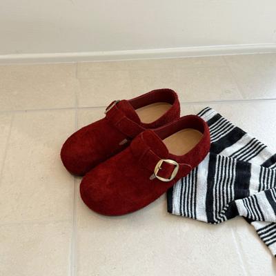 Женские новые повседневные универсальные туфли-бини на плоской подошве с ремешком в стиле ретро