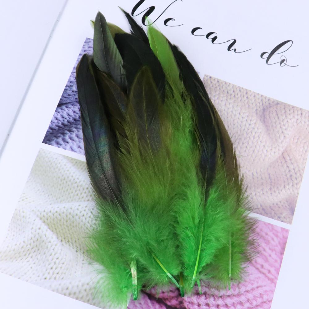 50pcs/pack Black Rooster Feathers Dyed Colorful Natural Pheasant Plumes 15-20cm/6-8 Inch Costume Party Decor Feathers for Craft