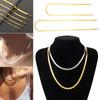 Steel Gifts Jewelry Flat Snake Chain Herringbone Necklace Snake Link Chain Gold/Silver Plated