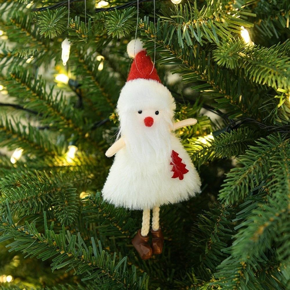 Angel Doll Hanging Plush Ornament Snowman Pattern Christmas Hanging Doll Christmas Tree Decor